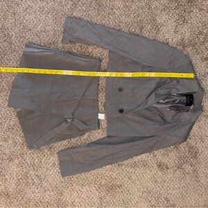 Woman’s Gray Double-Breasted Jacket